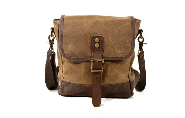 Canvas Messenger Bags for Men Canvas Laptop Bag - Canvas Bag Leather Bag