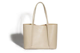 cream Large Women's Leather Tote