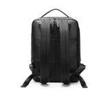 Practical Travel Black Leather Backpack Purse Bag