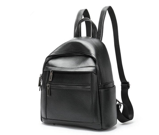 Black Leather Backpacks - All Black & Premium Soft Quality LeatherNeo Black Leather Backpacks - All Black & Premium Soft Quality LeatherNeo