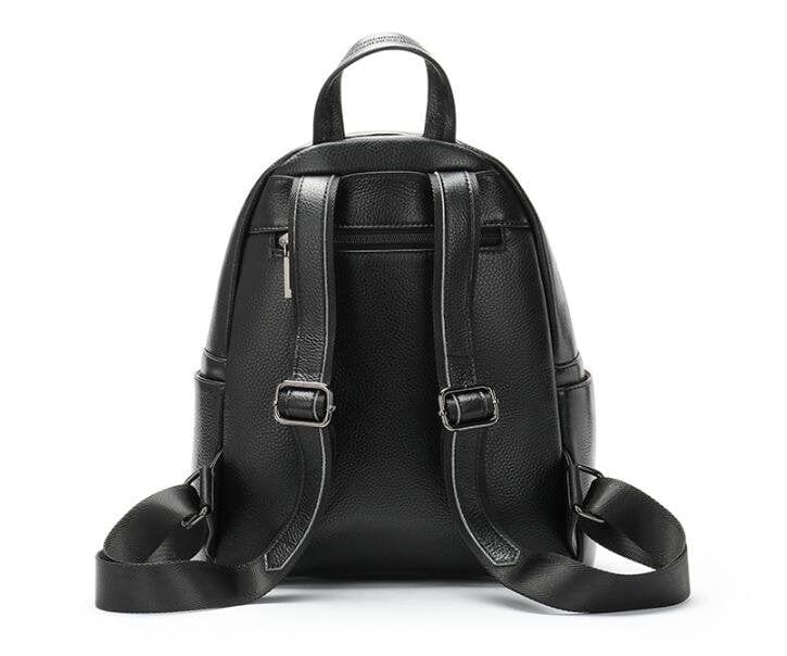 backpack black leather womens Ladies Small Colored Alligator Leather Backpack Bag – LeatherNeo