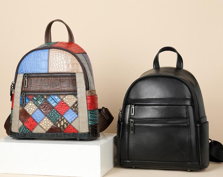 damen rucksack megan mini backpack Ladies Small Colored Alligator Leather Backpack Bag – LeatherNeo