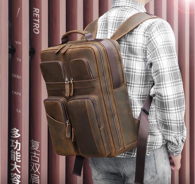 Tiding clearance leather backpack