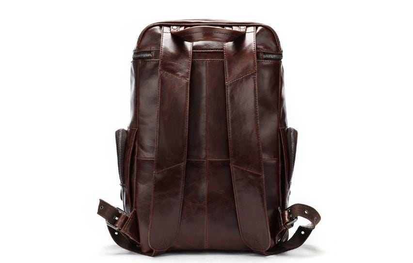 Luxury leather backpack mens Clearance