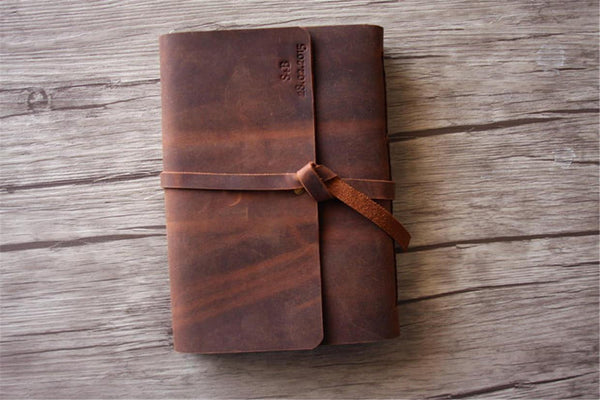Leather Memorial Service Guest Book