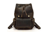 mens leather backpack purse rucksack