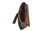 leather messenger backpack