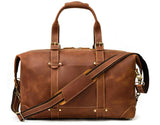 mens leather duffle