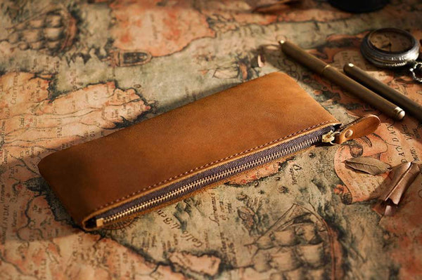 Leather pencil case “Felix” at