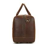 brown leather duffle for men