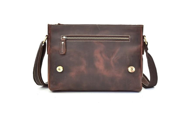 leather messenger bag purse shoulder