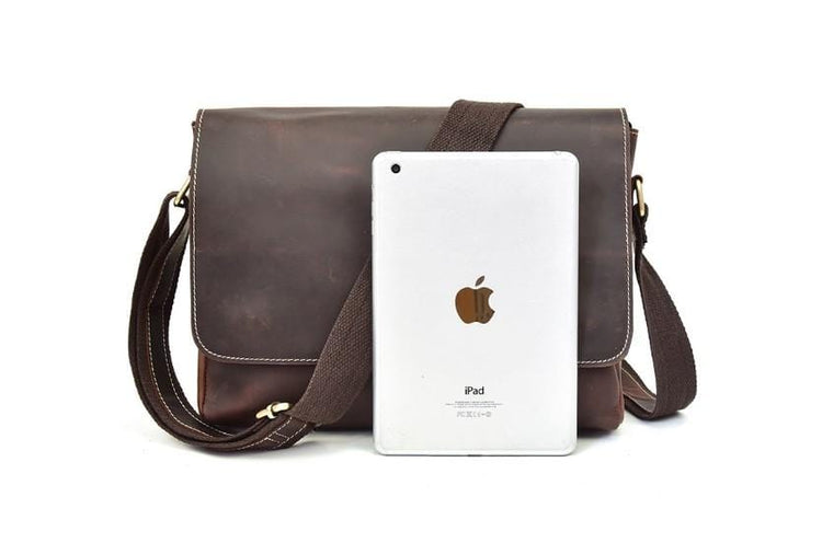 leather macbook air messenger bag
