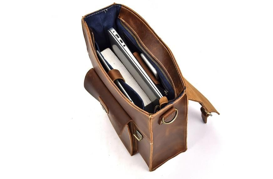 Rustic Leather Travel Backpack (Fits Laptop) - LeatherNeo