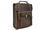 ladies brown leather backpack purse