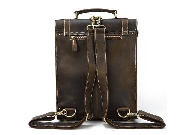 leather briefcase backpack