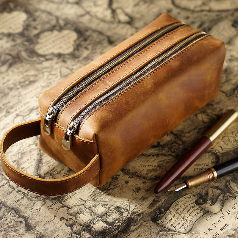 Personalized Leather Pencil Cases & Pen Pouches