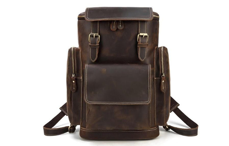 brown mens designer backpack purse