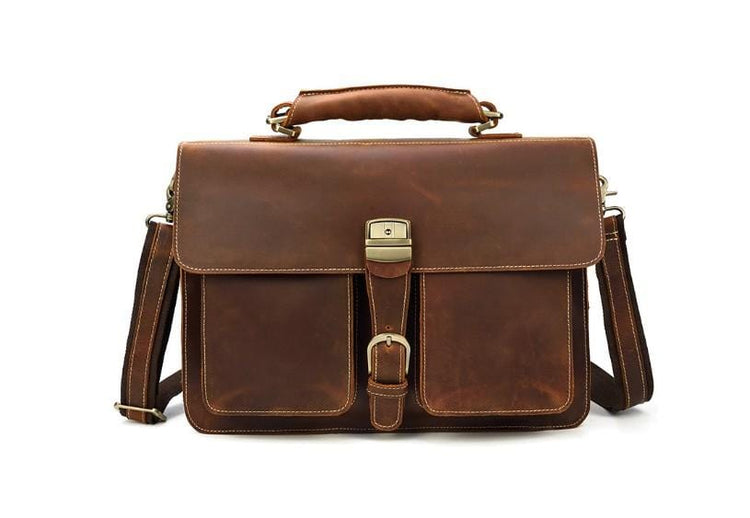 brown leather messenger bags made in usa