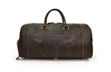 mens brown leather luggage bag