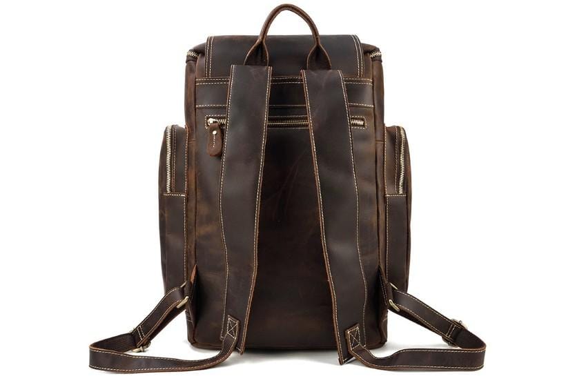 Mens Designer Leather Backpack Womens Rucksack Purse – LeatherNeo