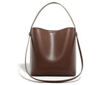 brown Women's Leather Shoulder Tote Bag