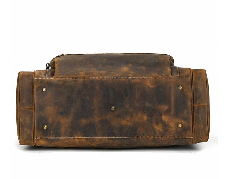 vintage leather bag duffle