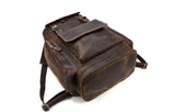 brown leather backpack mens designer pattern