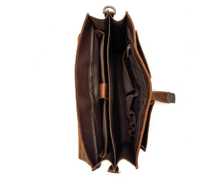 vintage leather messenger bag purse