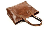 brown womens leather shoulder tote bag