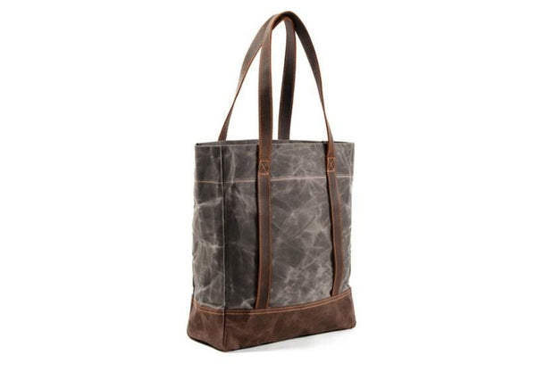 grey canvas handbags