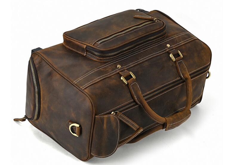 Leather or Canvas Weekender / Overnight Luggage Bags – LeatherNeo