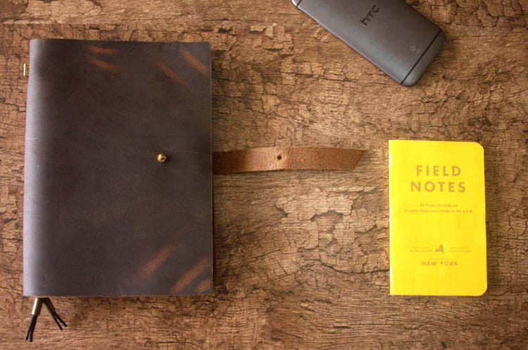 Brown Leather Refillable Bound Journal