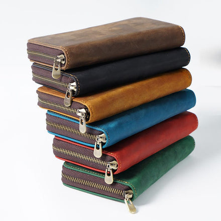 Real leather pencil cases