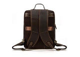 handmade leather school backpack purse