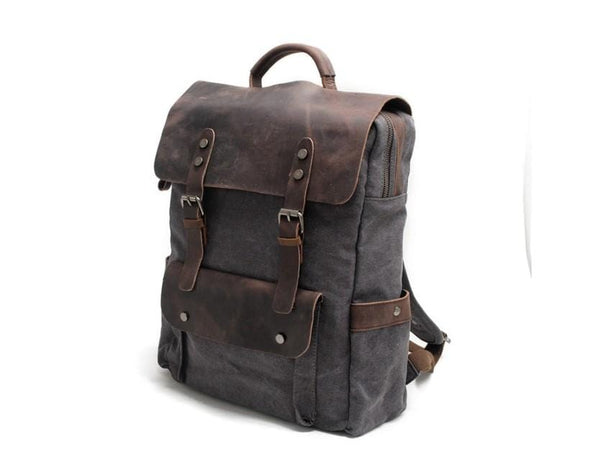 canvas laptop backpack
