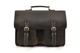 brown mens leather laptop messenger