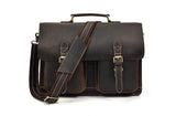 brown leather mens messenger