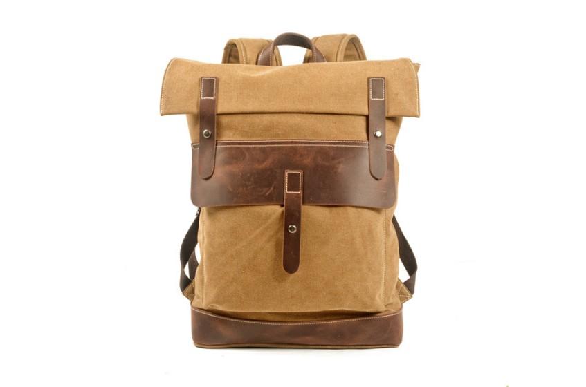 Vintage Canvas Hiking Backpack Rucksack Bag – LeatherNeo Vintage Canvas Hiking Backpack Rucksack Bag – LeatherNeo