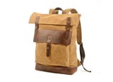 mini canvas backpack purse khaki