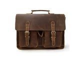 rustic leather messenger bag for men