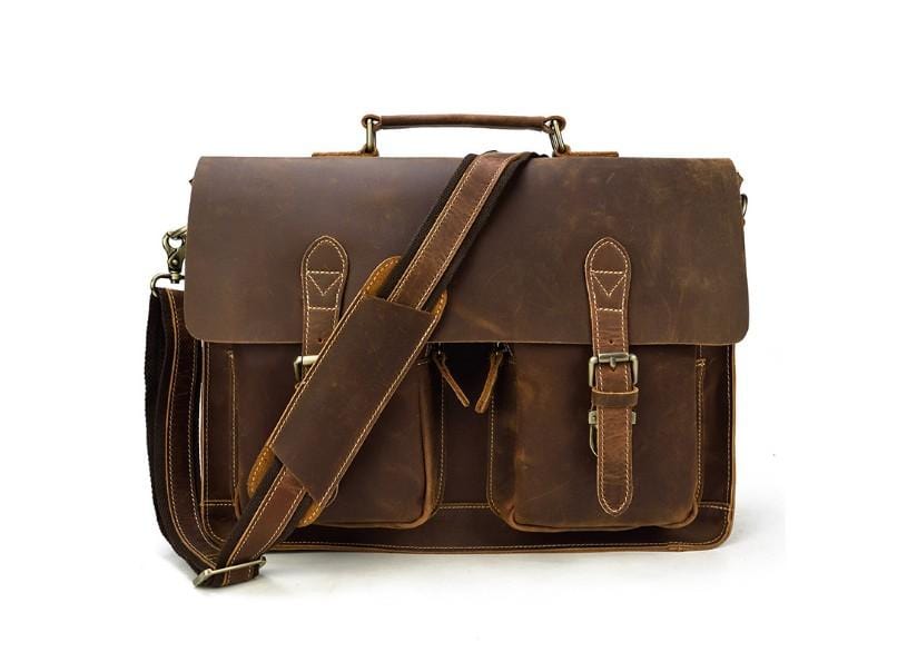 distressed leather computer backpack ladonna Distressed Leather Messenger Bag Womens Satchel