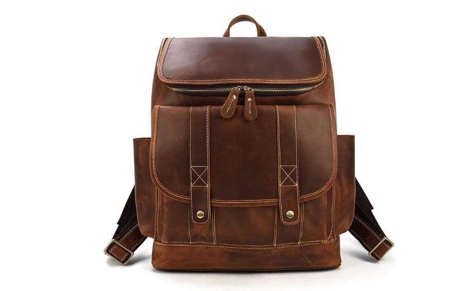 brown leather briefcase backpack Brown Leather Briefcase Backpack Purse for Men – LeatherNeo