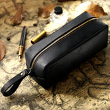 Handmade Practical Leather Pencil Case Pen Bag Box