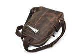 distressed leather backpack purse for laptop