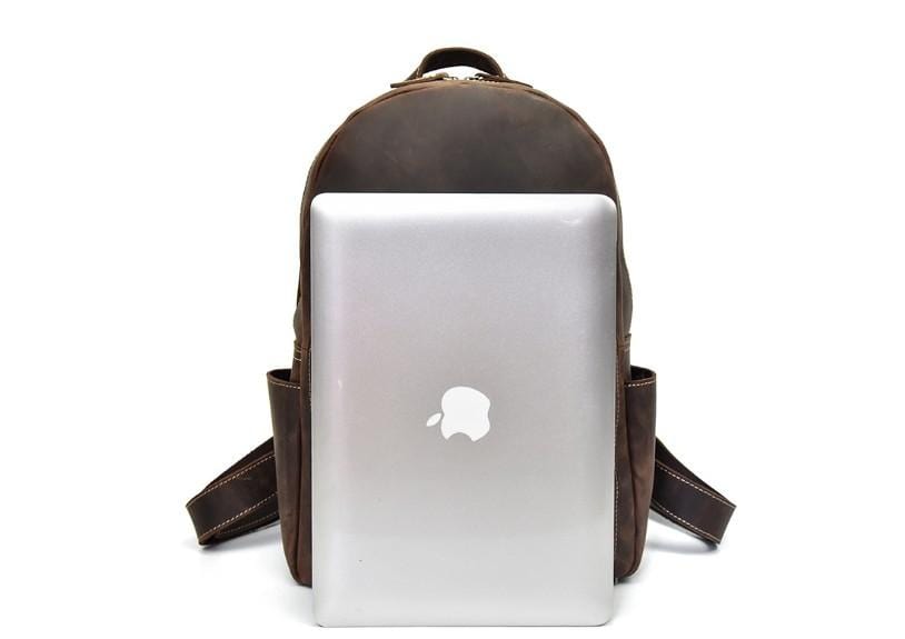 Womens Leather Laptop Backpack Mens Purse – LeatherNeo