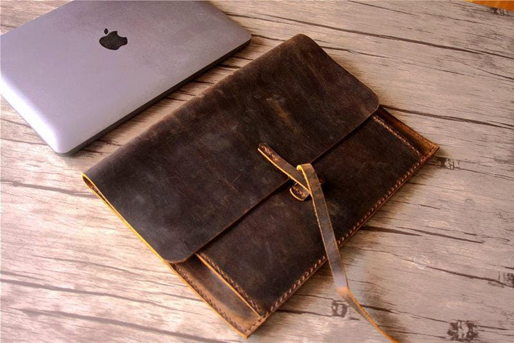 leather laptop sleeve 14 inch