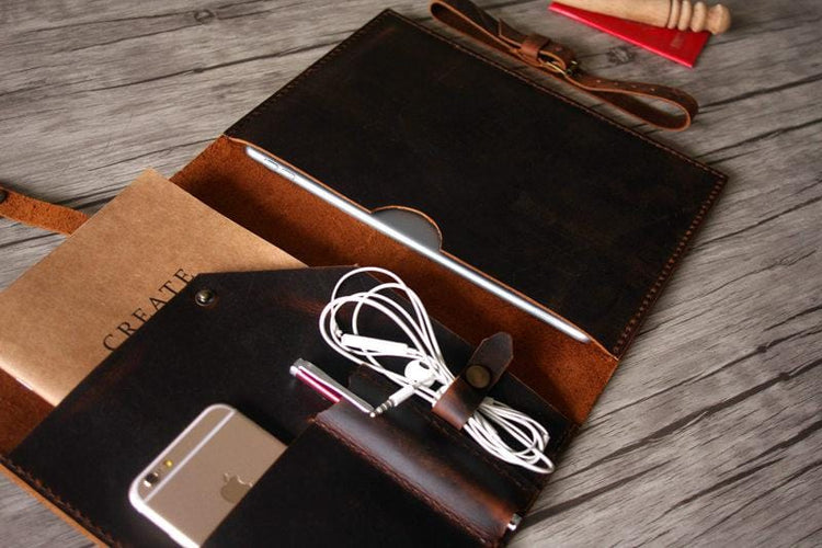 leather hp laptop cover