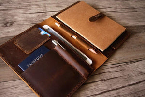 leather notebook portfolio