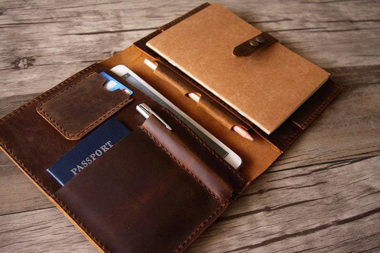 leather notebook portfolio