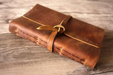 personalized leather bound drawing sketchbook notebook